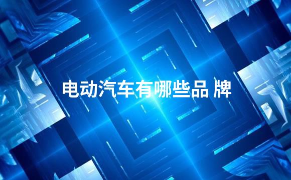 电动汽车有哪些品 牌